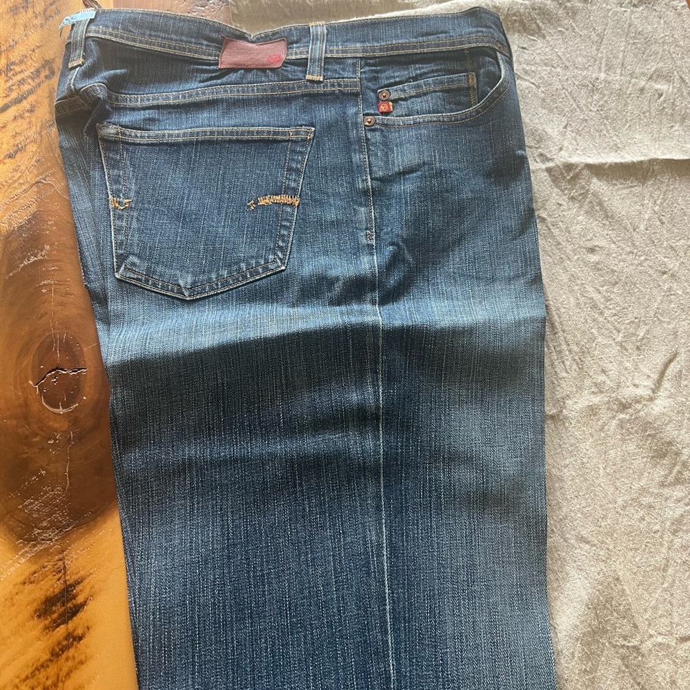 Ag Adriano Goldschmied Men's Medium Blue Straight Jeans